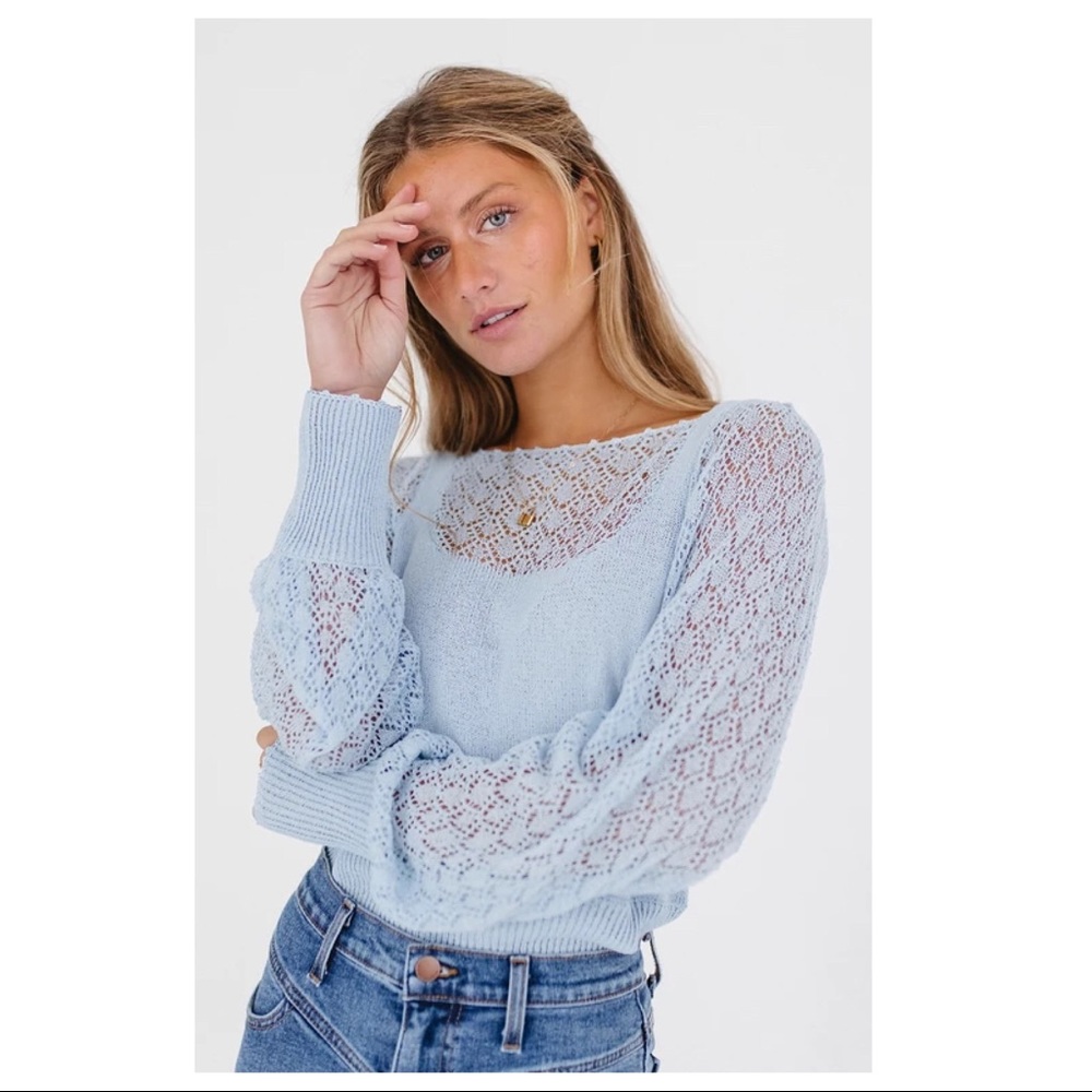 FREE PEOPLE BOHO PULLOVER LUXE KNIT SWEATER A3C - Picture 14 of 16